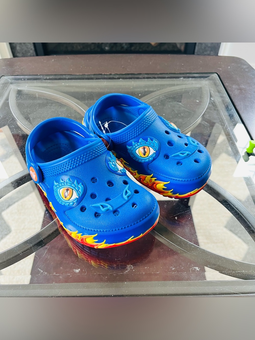 C9 Crocs Classic I AM Dragon Lights Clog Blue Bolt Kid Preschool Sandal